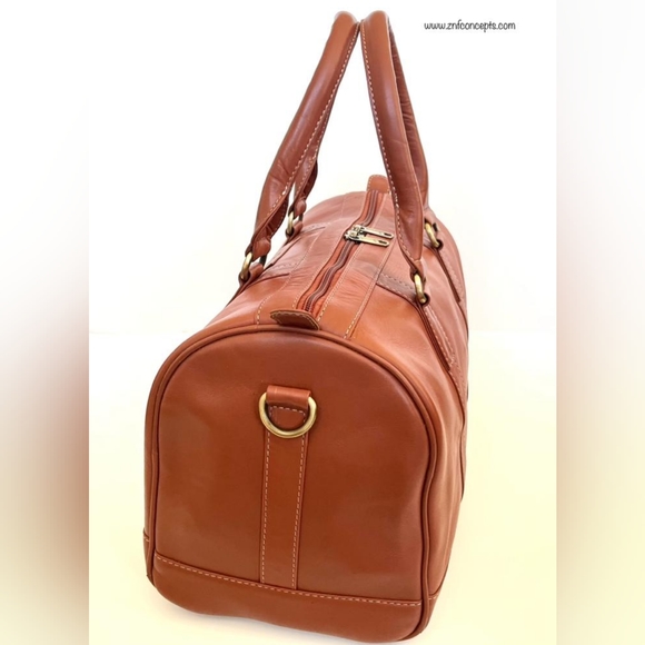 Compact Duffle Weekender bag Full grain leather - Picture 4 of 10